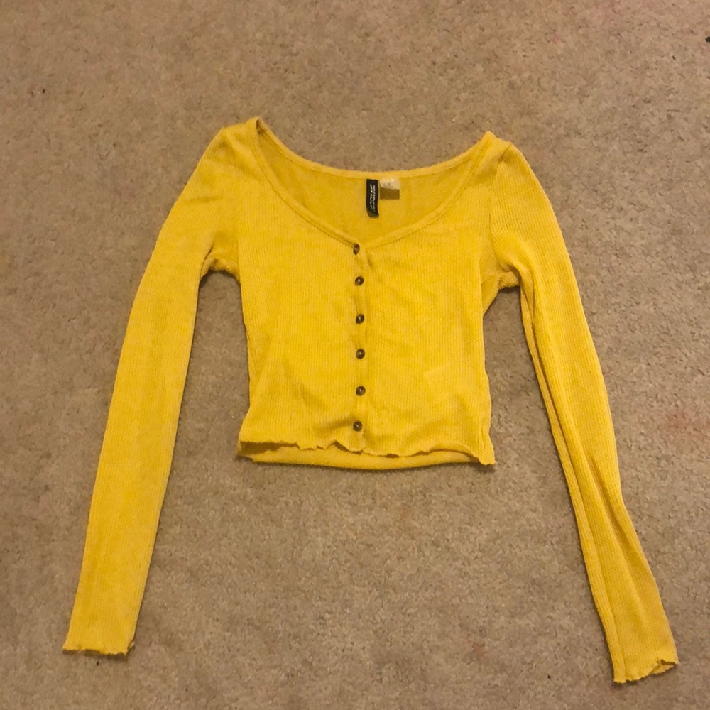 Divided, girls yellow long sleeve top